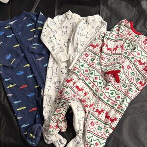 Carter's Kids Pajama Sets - Navy, White, Red